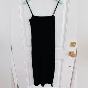 Reformation Jeans Knit Black Dress Sz L